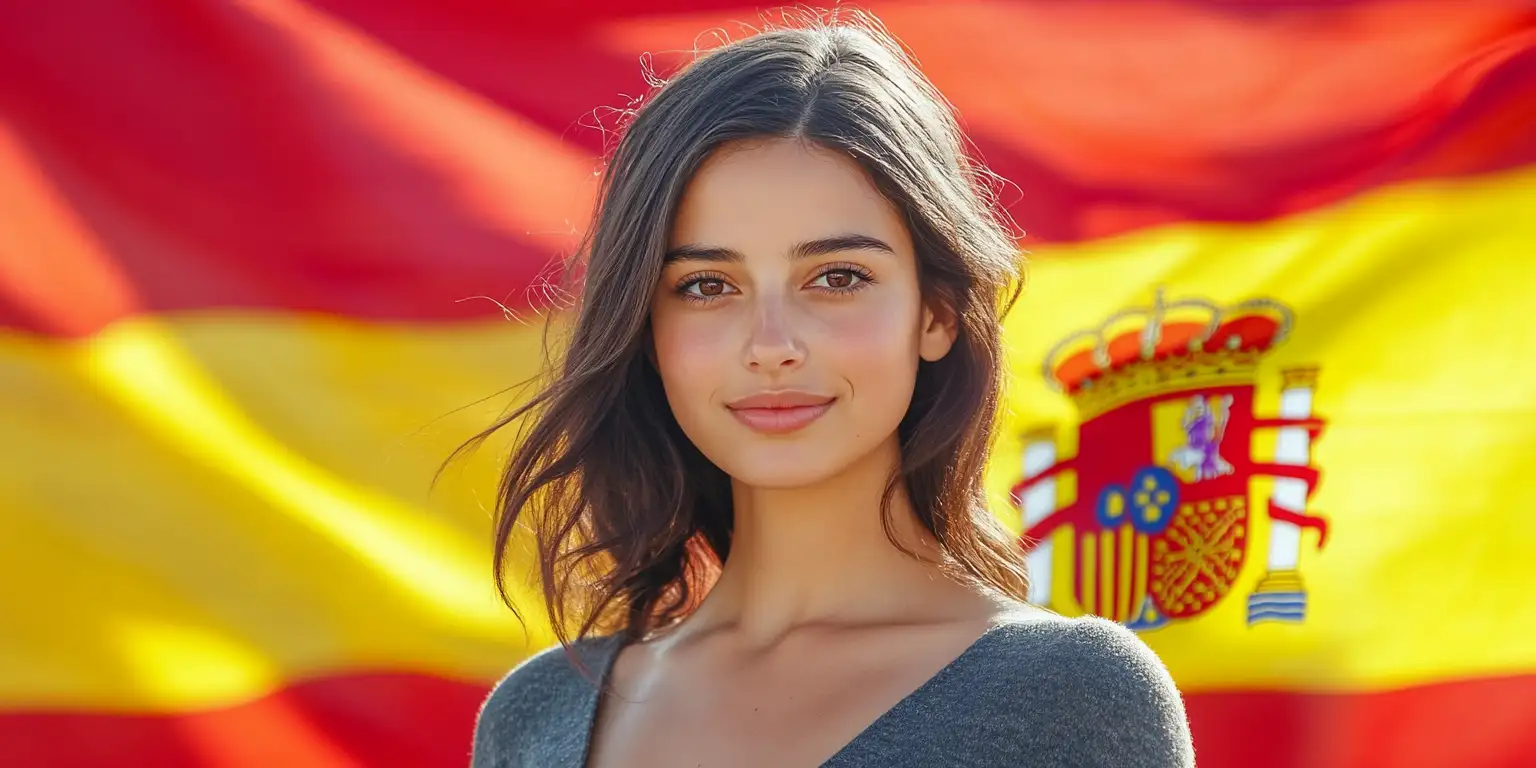 Guía de requisitos para foto de pasaporte español mostrando dimensiones y posicionamiento correctos
