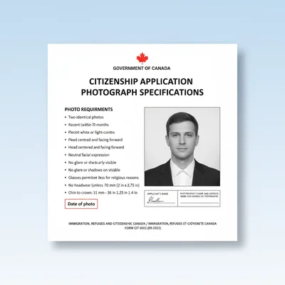 Citizenship Application Photo