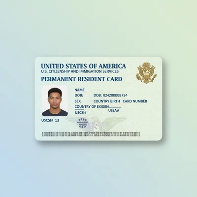 US Green Card Photo