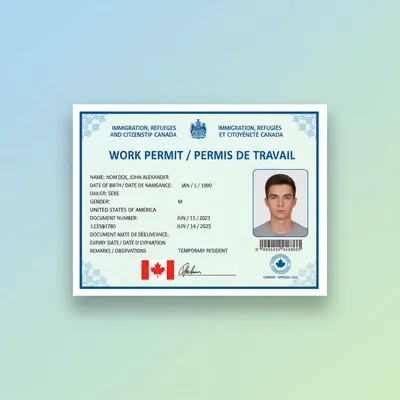 Work Permit Photo