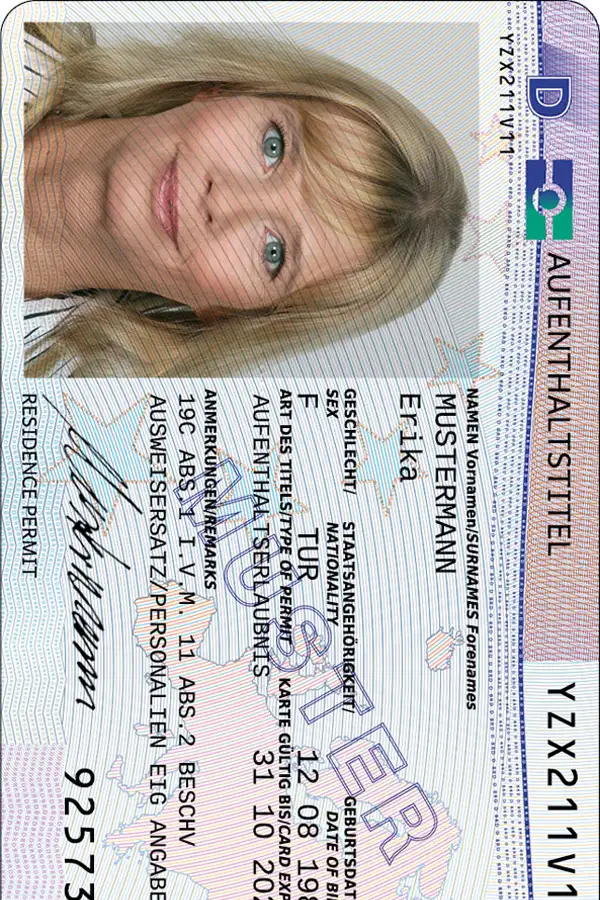 DE Elektronischer Aufenthaltstitel