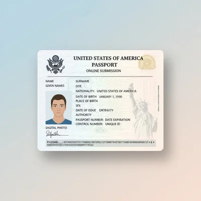 US Passport (For Online Submission)