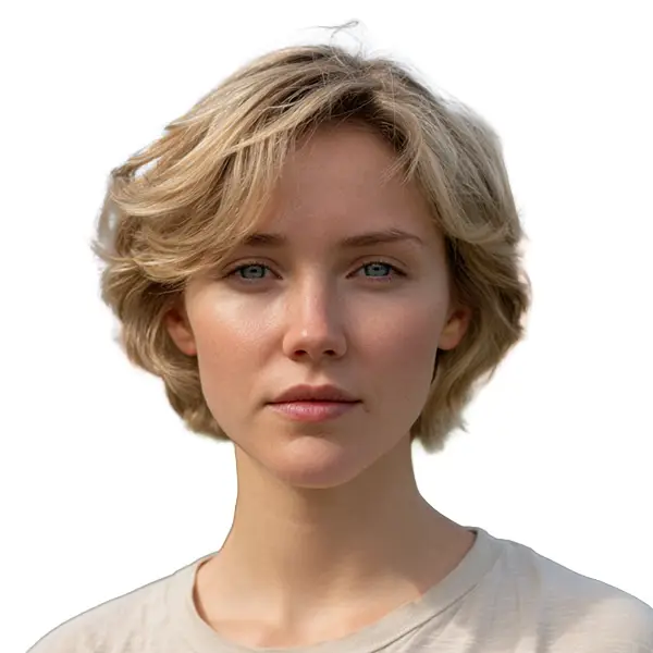 Properly lit biometric photo after ID Photo AI fix